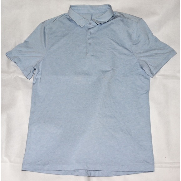 Lululemon Men's Performance Golfer Outdoors Preppy Casual Polo Shirt Size Medium - Picture 1 of 6